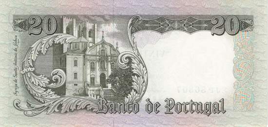 20 Escudos 26.5.1964 p.167a-2